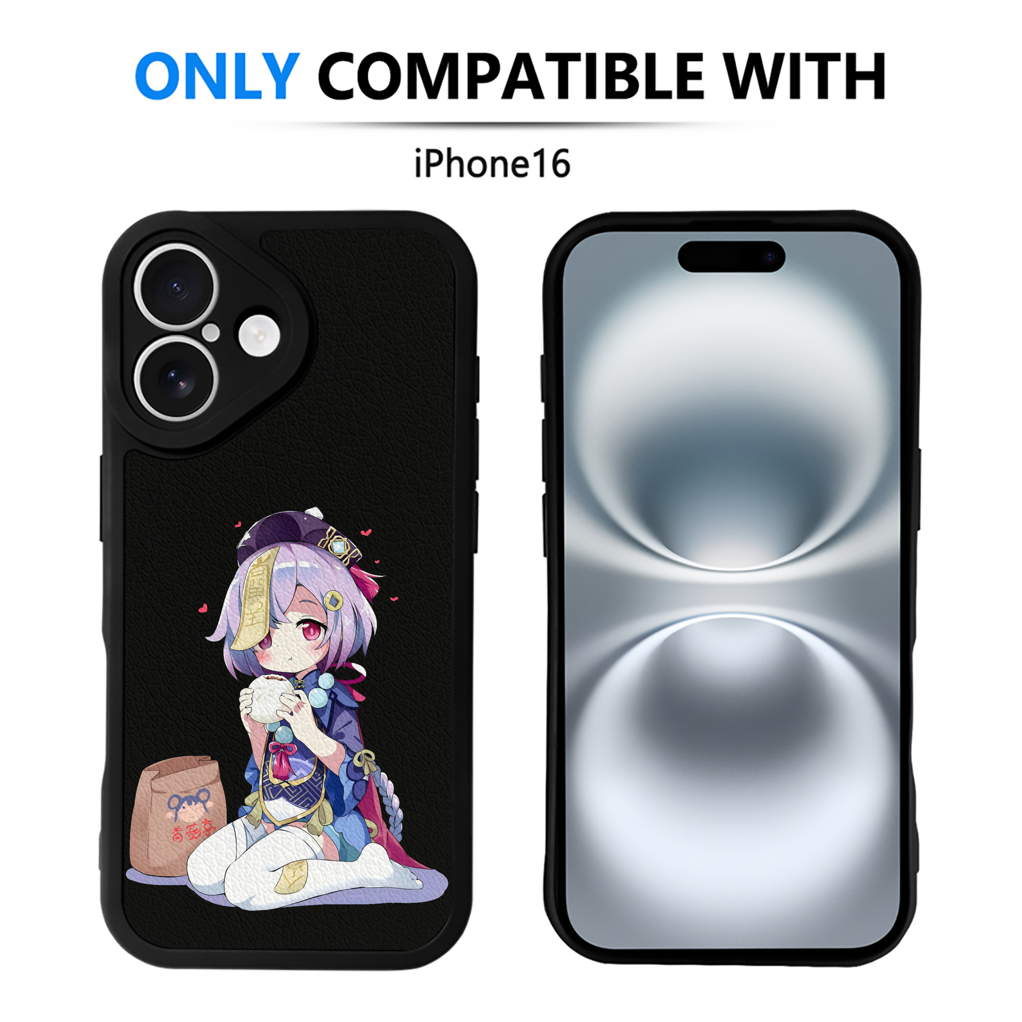 げんし神 七七 なな  genshin Nana 【iPhone 16シリーズ対応】シリコンスマホケース（レザー調） 材質：シリコン